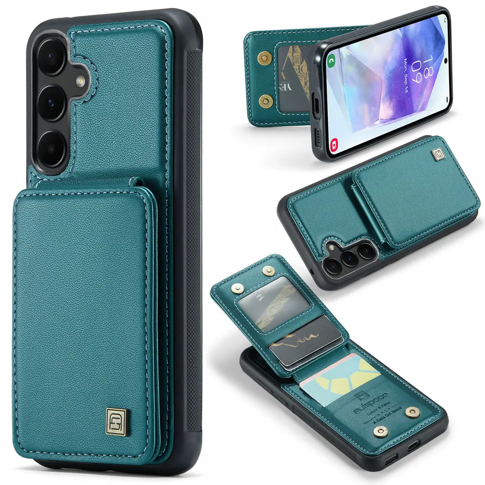 Luxury Case For Samsung Galaxy A57 5G RFID Leather Card Funda for Samsung A37 Capa Phone A57 A 37 Back Cover