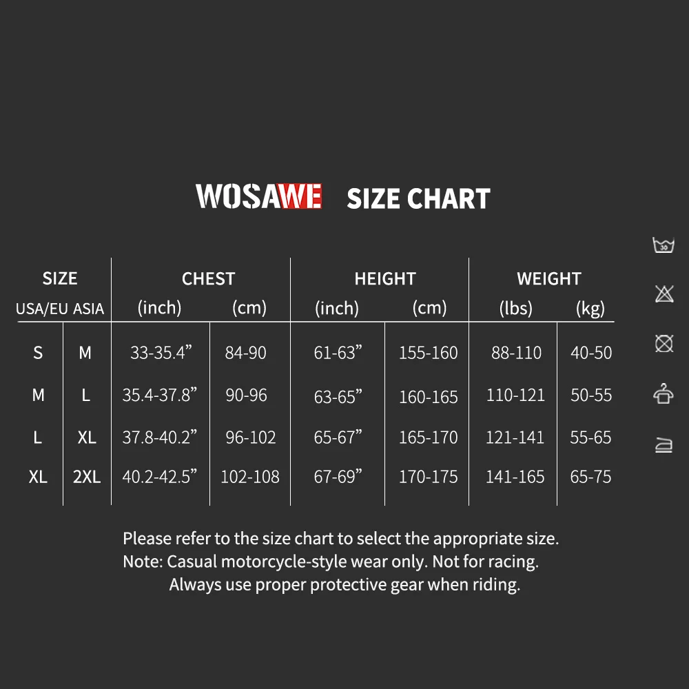 WOSAWE Winter Women's Motorcycle Jacket Breathable Reflective Motorcycle Jacket Elastic Slim Fit Soft Motorbike Jacket
