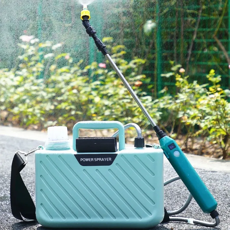 Pulverizador Elétrico de Pesticidas Tipo Ombro, Spray De Bateria De Lítio, Ferramenta De Poder De Jardim, Vem Com Balde, Carregamento USB, 5 L, 2400mAh