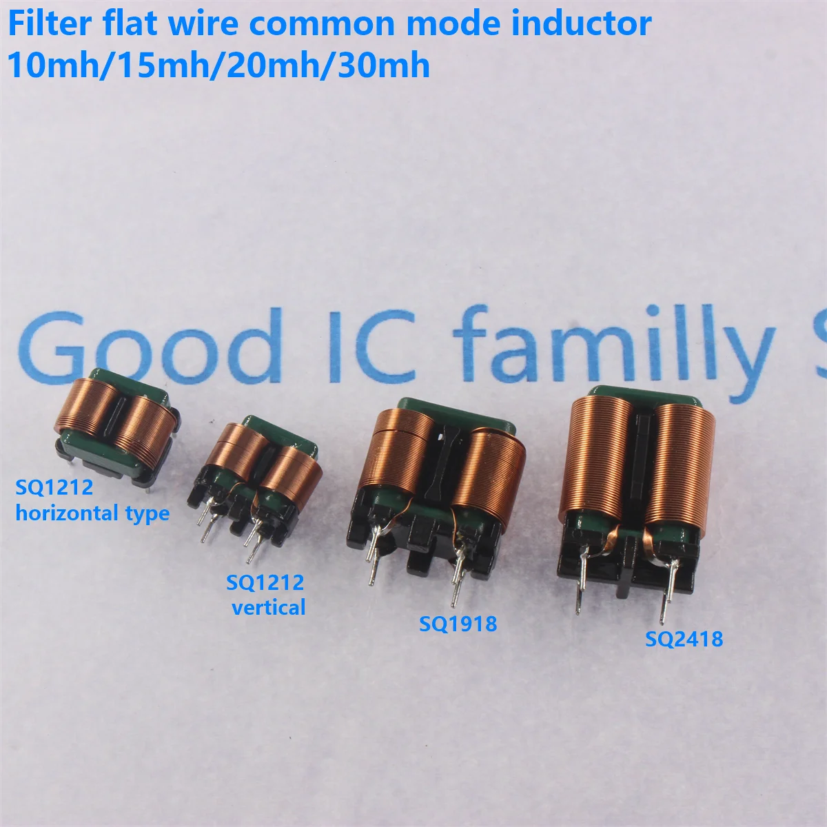 SQ1212 SQ1010 SQ2820 SQ1515 SQ1918 SQ2418 SQ3324 5MH 10MH 50MH 20MH filtering flat wire common mode inductor