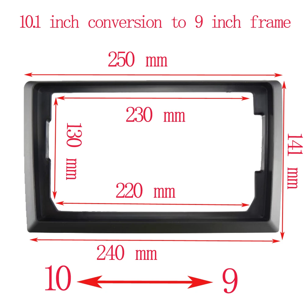 10.1inch  9 inch switch to 7 inch frame 2 DIN frame suitable for all car models center console radio Android system