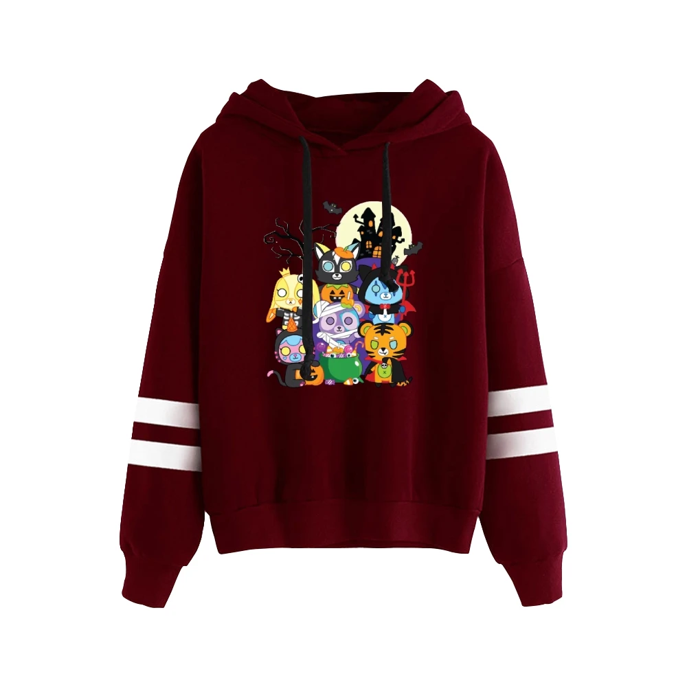 ItsFunneh-Sweat à capuche unisexe Krew District Merch, sweat à capuche sans poche, manches à barres parallèles, PVD, vêtements drôles, femmes et hommes, 2022