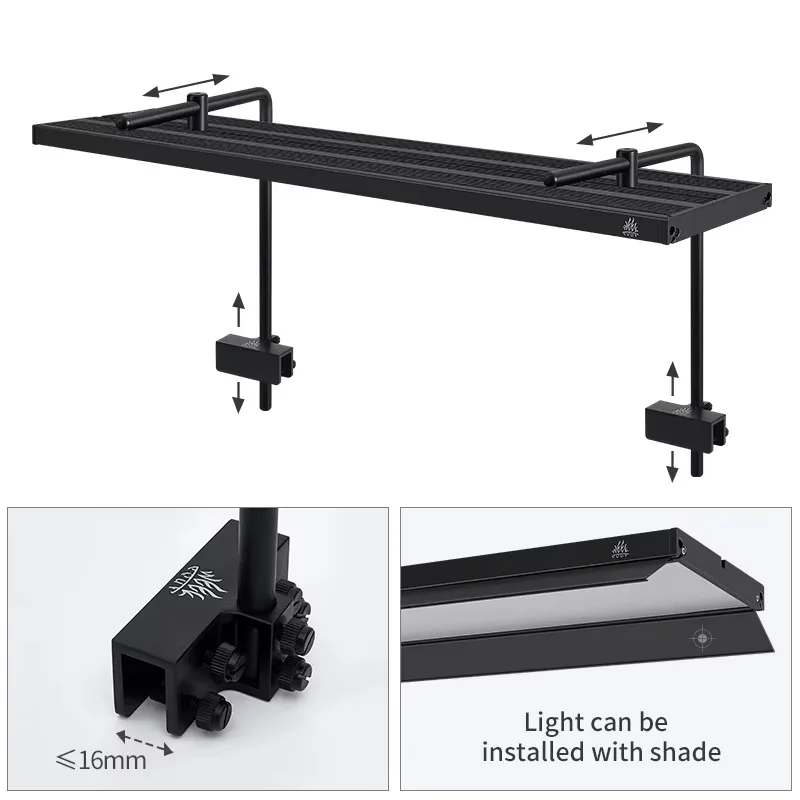 Full Spectrum RGB UV Aquarium Light Dimmable LED Fish Tank Grow Lamp for Aquatic Plants Aluminum Easy Installation view 4