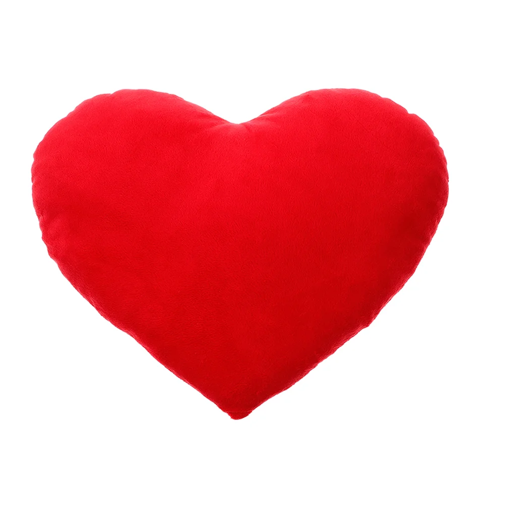 

Wedding Decor Heart Shaped Pillow Cushion Hairy Cartoon Throw Red For Couch Valentine Decorative Lovers