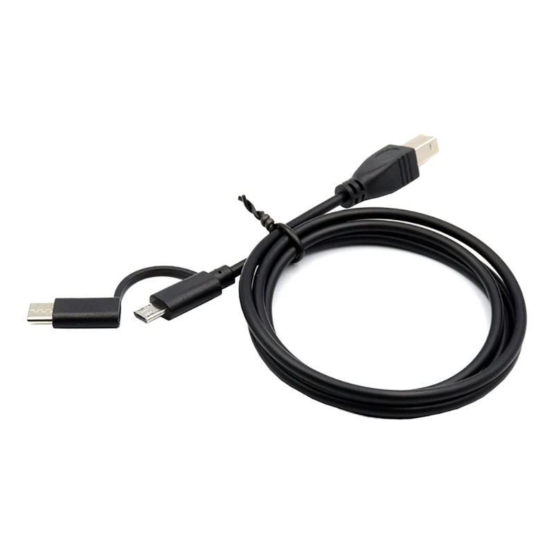 ADWE Universal Micro USB + tipo C macho a USB B macho Cable OTG línea fecha 1m/1,5m/2m