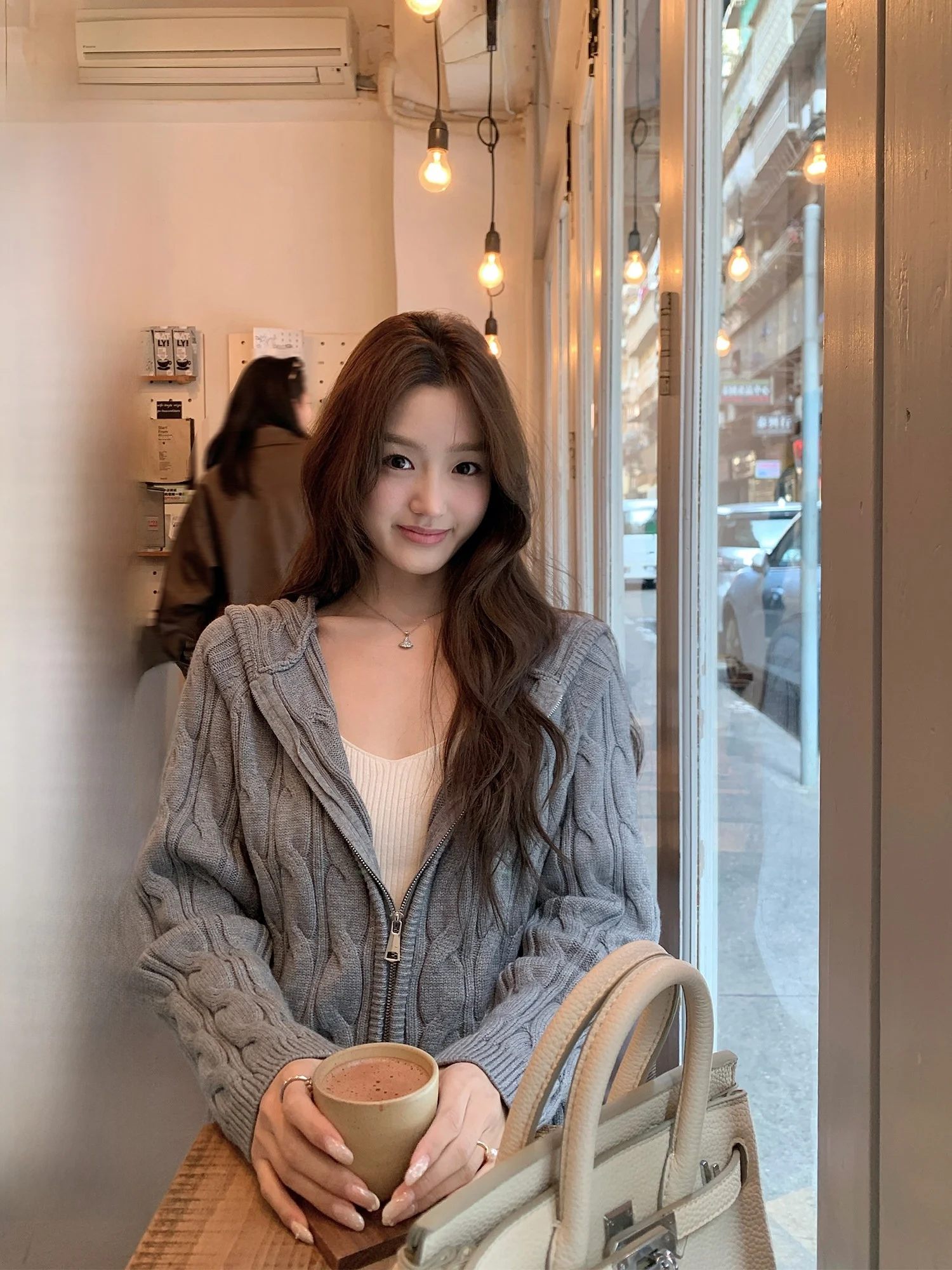 

Вязаный кардиган Pusumede Sweet Winter: женский повседневный свободный свитер-пальто с узором «косы», удлиненный, средней длины