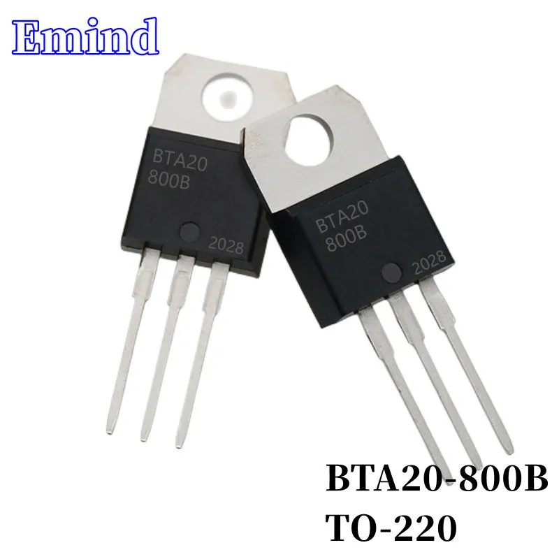 

20/50/100/200/500Pcs BTA20-800B BTA20 Triac 20A/800V TO-220 DIP Thyristor Large Chip