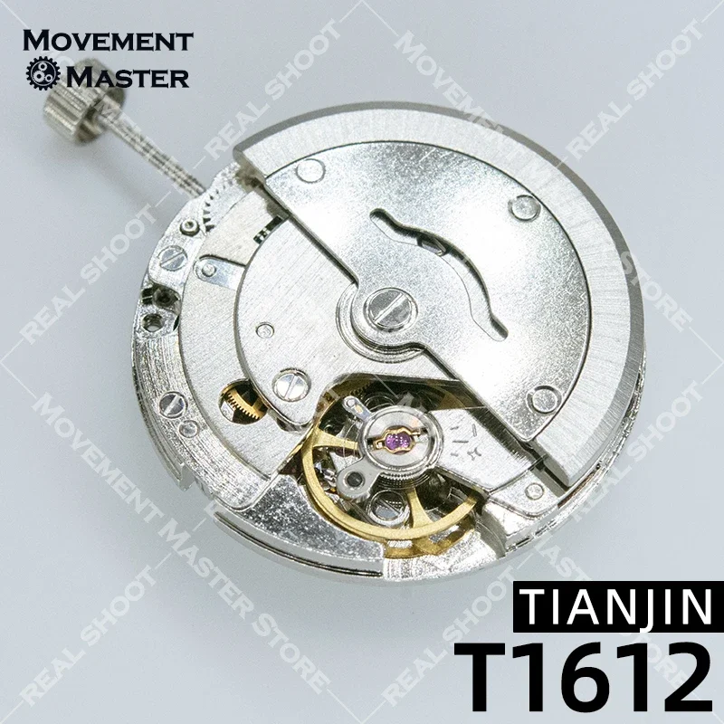 China Tianjin T1612 Pergerakan Jam Tangan Baru Mouvement Otomatis 3 Bagian Jam Tangan T16 Pergerakan Mekanis Perak Tanggal Pada 3:00