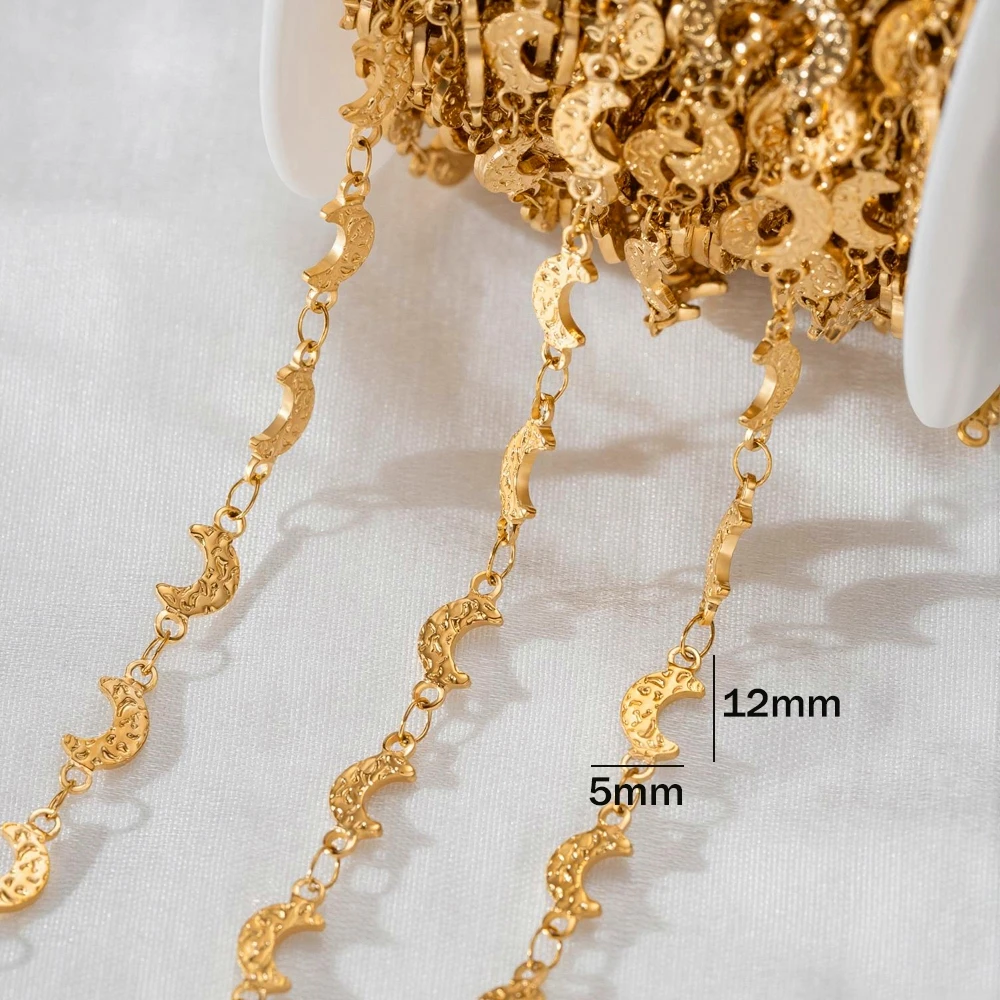 0,5m 1m Edelstahl PVD 18K Gliederketten für DIY-Halsketten, Armbänder, Schmuckherstellung, Großhandel, Ketten für Handarbeiten – Detail 5