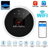 2.4G Wifi Natural Gas Sensor Combustible Household Smart LPG Gas Alarm Detector Leakage Sensor Wifi Temperature Detectors