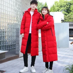 MAIDANGDI 2024 Sports Cotton  New Over Knee Cotton Coat Fashion Trend Comfortable Long Coat Men's and Women's Outer Coat Top