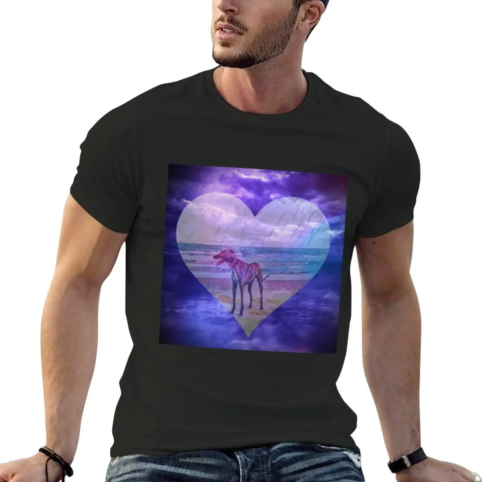 

A Galgo In Atlantida T-Shirt man clothes Funny t-shirts graphic t shirts t shirts for men graphic