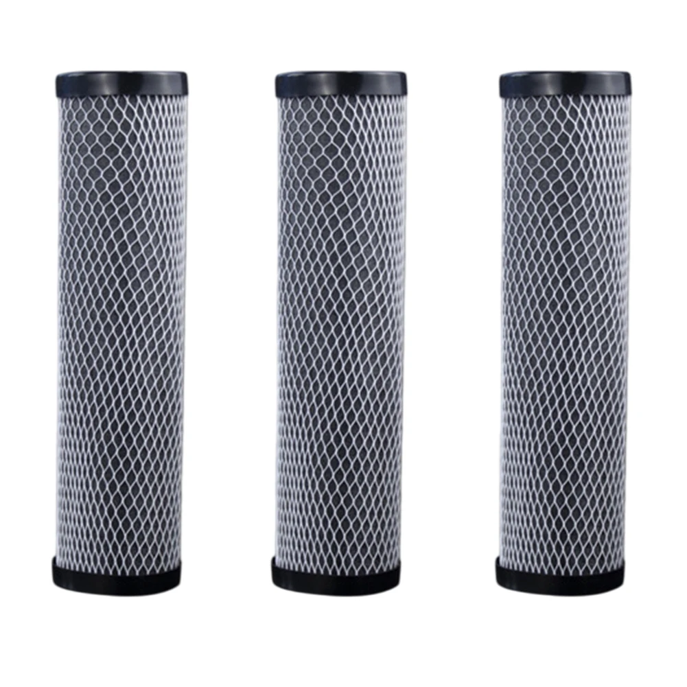 Carbon Filter Cartridge Pack of 4 10 Inch Standard Size for Whole House Filtration Systems Removing Sediment Rust and