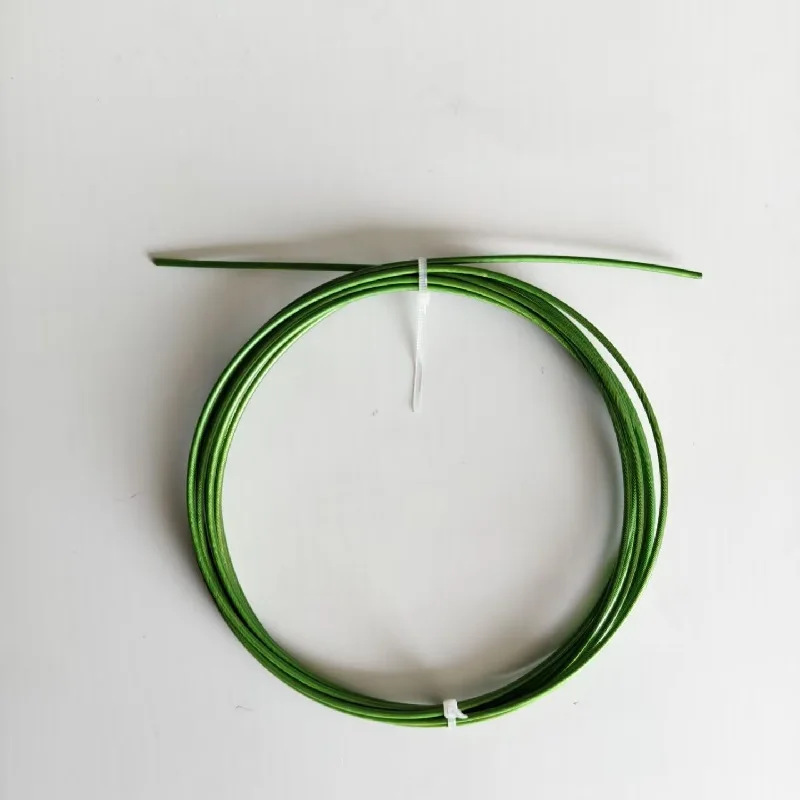 Mehrfarbiges langes Edelstahlkabel mit PVC, 2,0 mm Durchmesser, 3 Meter lang