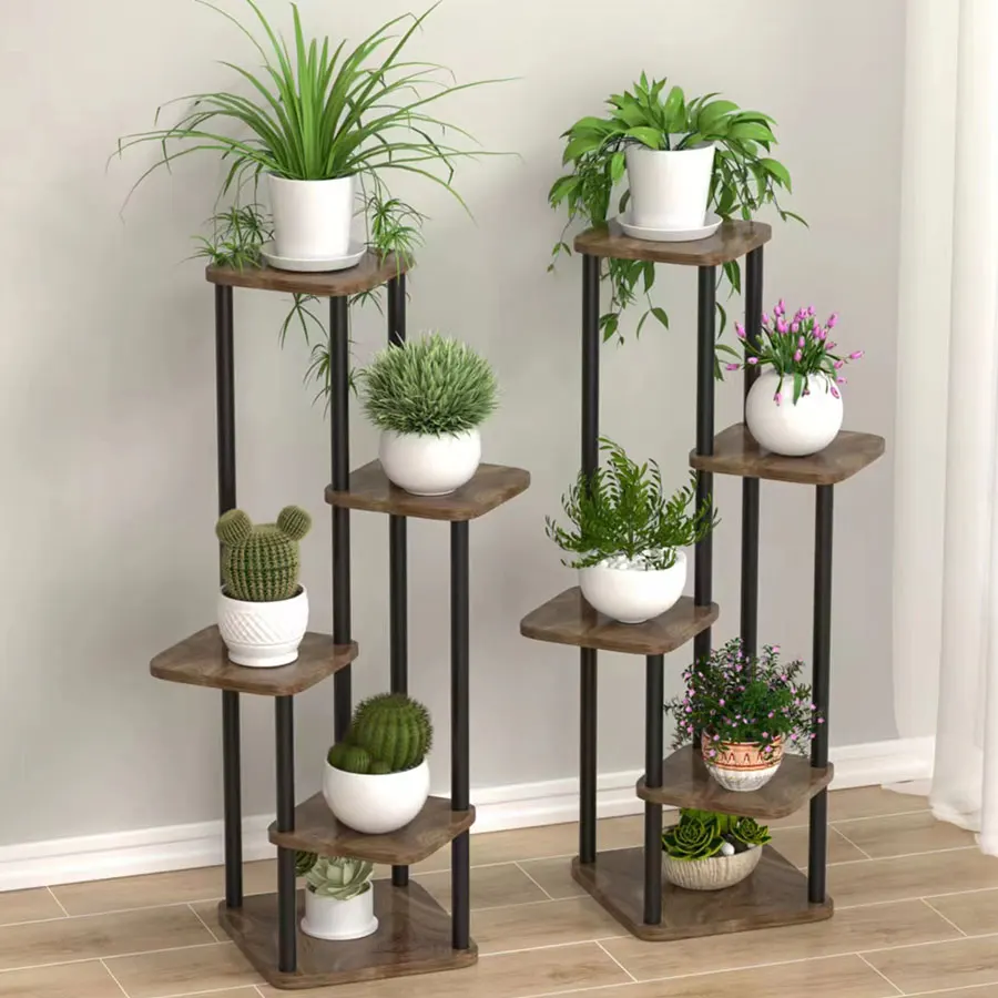 Plant Stand and Flower Stand Storage Shelf 4/5/6 Tier Flower Shelf Planter Rack Storage Organizer Display Indoor Garden Balcony