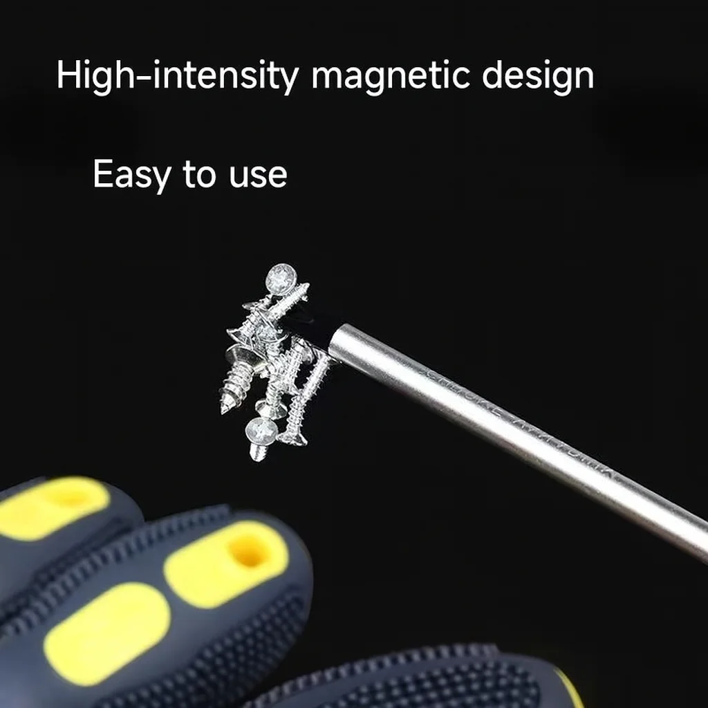 2-teiliges Schraubendreher-Set mit magnetischer Spitze, Kreuzschlitz und flach, Reparaturwerkzeuge für Heimwerker und Elektronik, Kissengriff, professionelle Handwerkzeuge – Detail 7