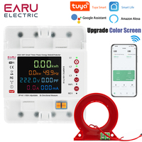 3 Phase Tuya WiFi Smart Bi-Directional Energy Power kWh Meter Leakage Over Under Voltage Protector Relay Switch Current Limit