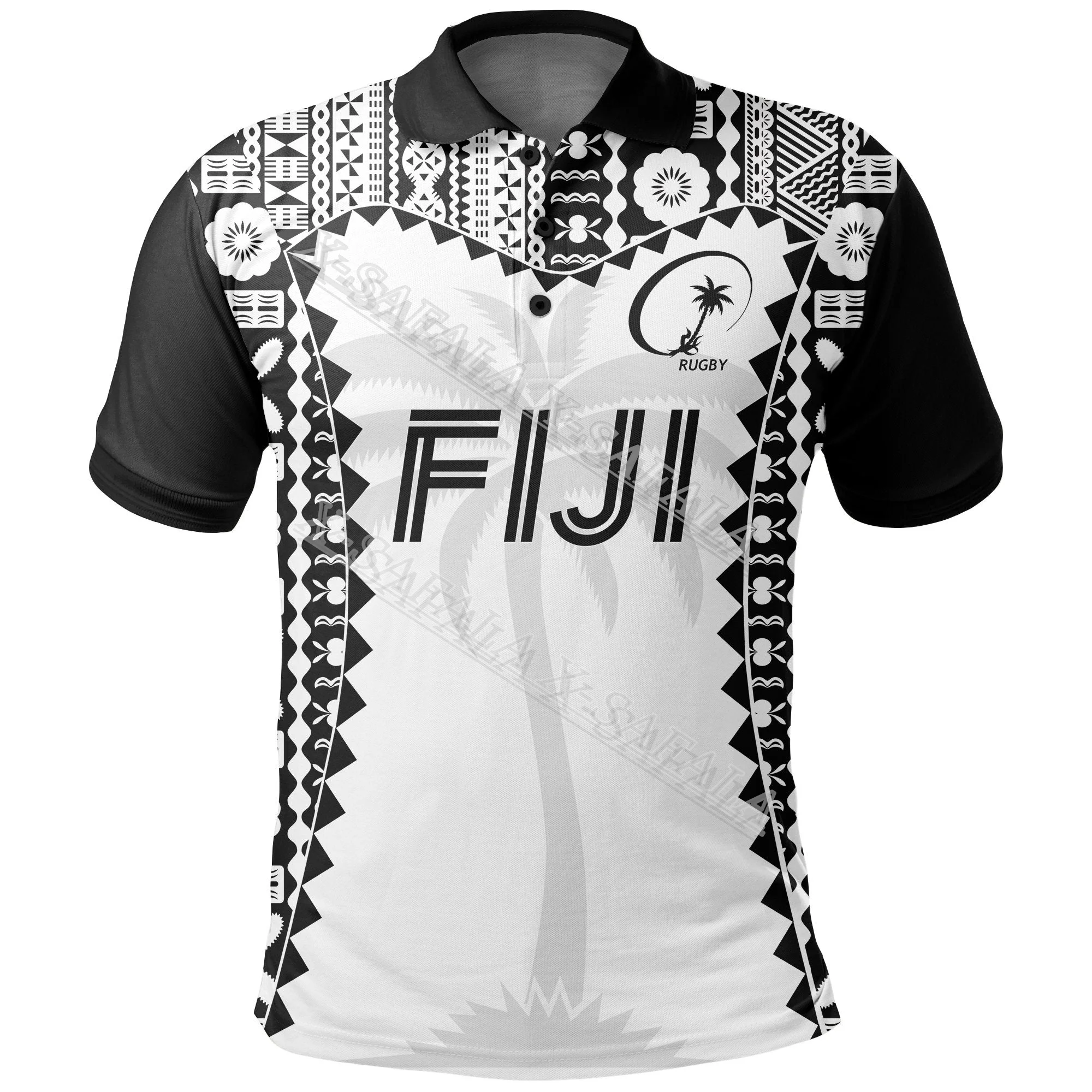 Fiji 2023 Rugby Style Polynesia Go Fijians 3D Print Men Polo Shirt Quality Breathable Smooth Short Sleeve Casual Tee Tops Sport