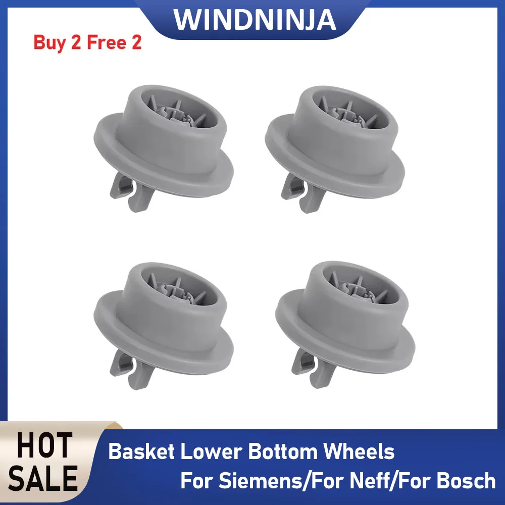 Ruedas para la Cesta Inferior de Lavavajillas Bosch, Neff y Siemens, Accesorios para Lavavajillas, Rodillos Inferiores, Repuestos para Lavavajillas