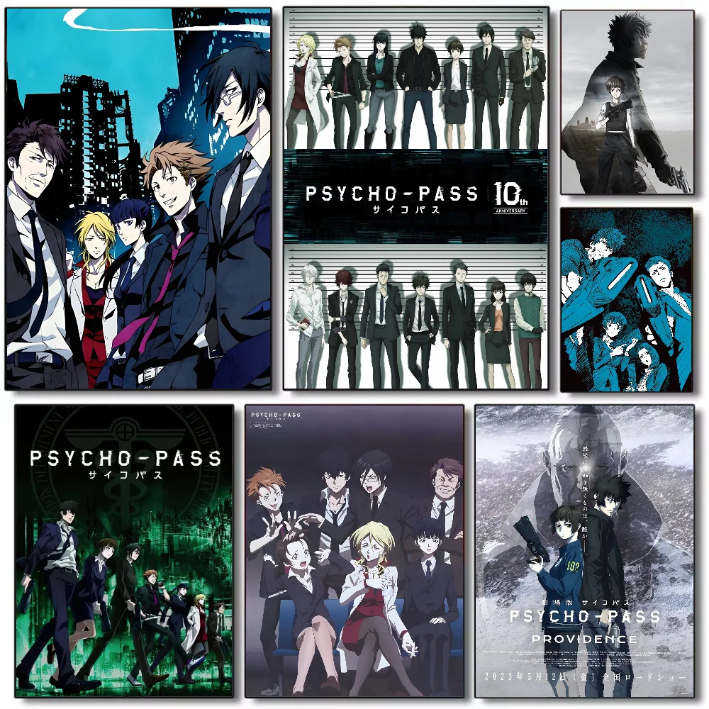 Аниме Psycho Pass постер HD арт липкая стена водонепроницаемый дом гостиная спальня бар эстетическое украшение