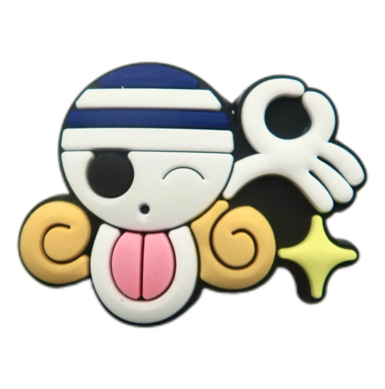 16-teiliges Cartoon-Piratenschädel PVC-Schuhcharms-Set, Wasserdicht, Abnehmbar, Gartenschuh-Deko, Anime-Muster, DIY-Zubehör – Detail 7