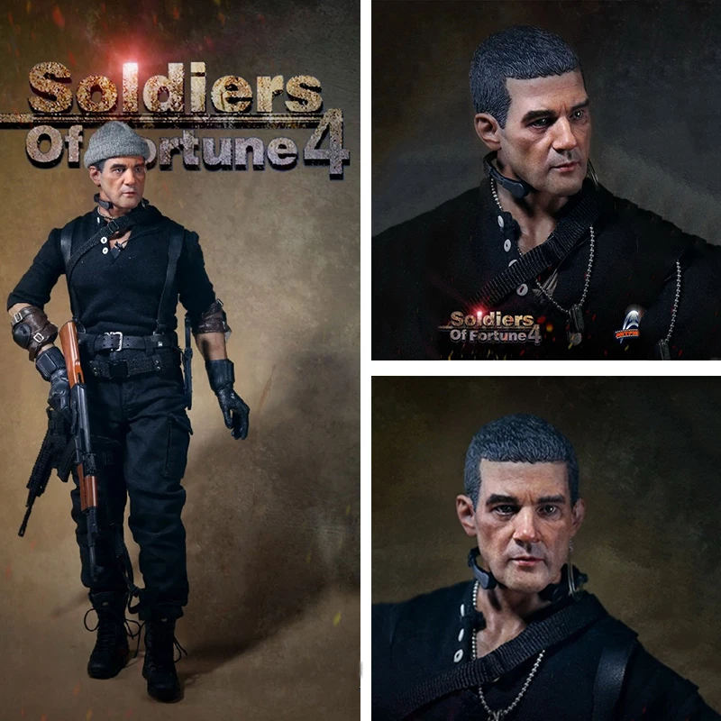 Limited Stock ART Figures AF023 1/6 Tough Guy Mercenary Army Antonio Banderas Full Set Model Soldier 12Inch Action Figure Dolls