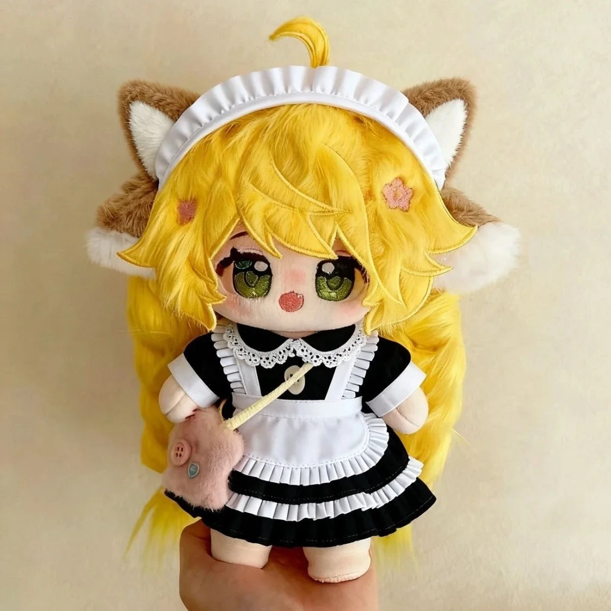 Stuffed 20cm Anime Fox Spirit Matchmaker SUSU Plushies Kids Toy Kawaii Cosplay With Skeleton Body Dress Up Dolls Figures Gift view 3