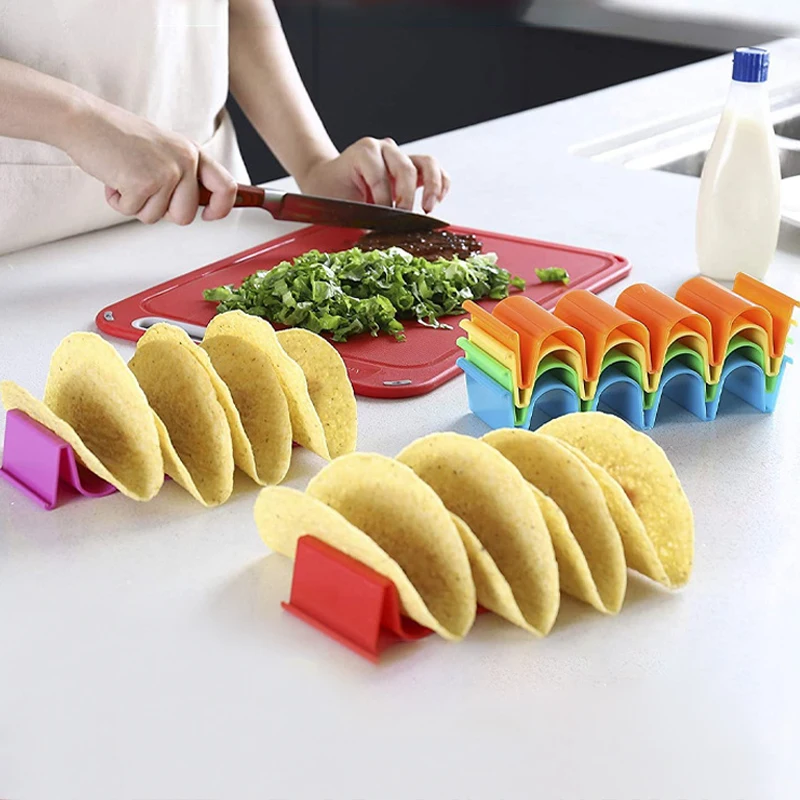 Creative Mexican Pancake Roll Display Rack Wave Shape Tortilla Taco Shelf Food Holder For Cafes