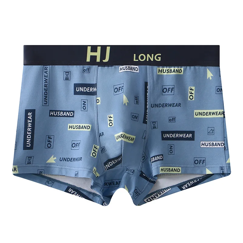 Spring Style Men's Underwear Solid Color Cotton Briefs Panties Mid-waist Fashion Male Breathable Boxer Shorts