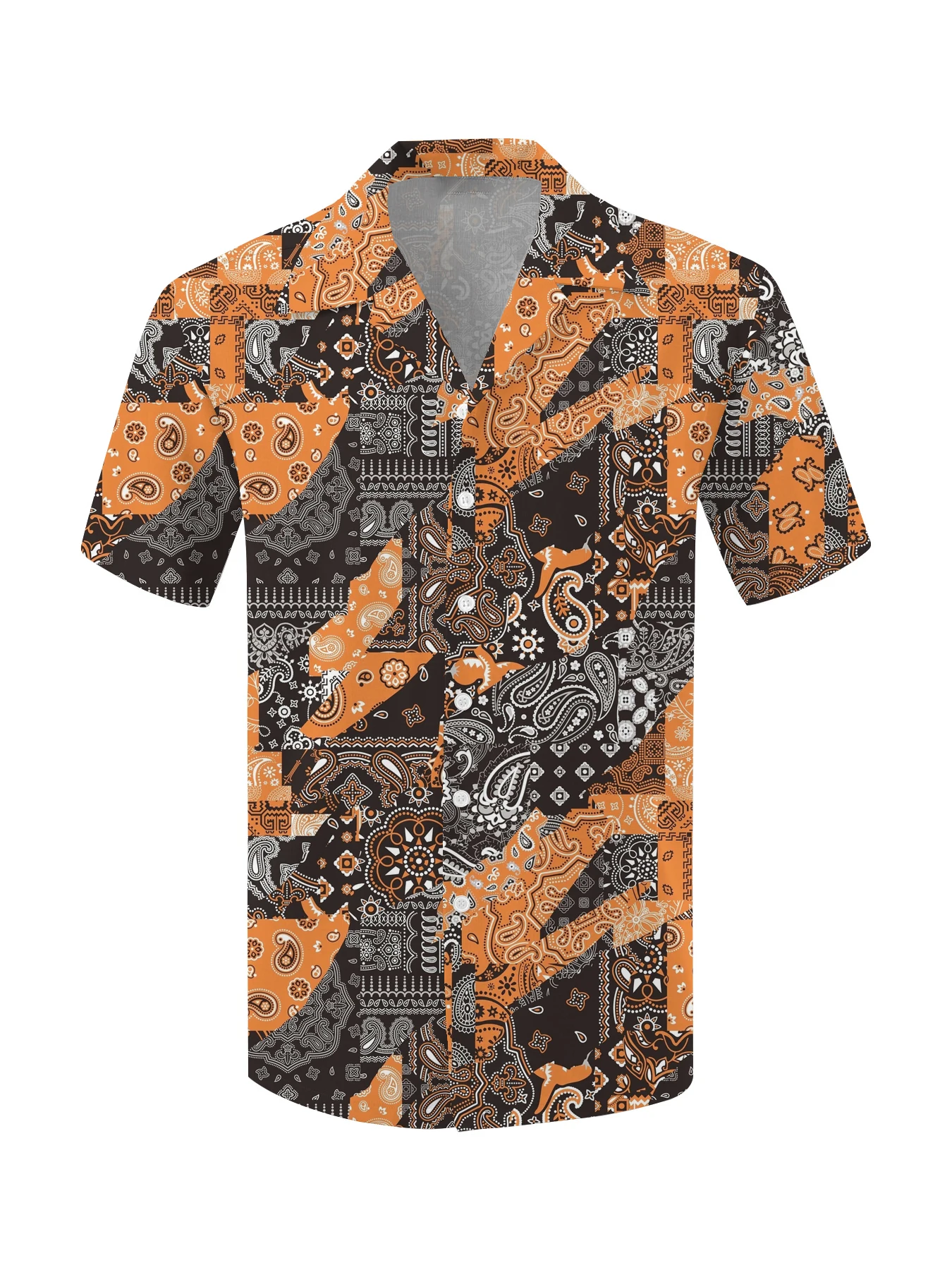 

Men's Summer Hawaiian Vintage Oversized Shirt Casual Tropical Island 3D Print Loose Plus Size Suitable for Harajuku Clothes