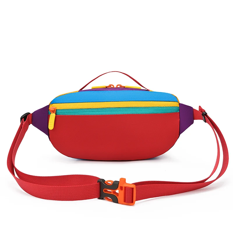 Marsupio sportivo unisex in nylon personalizzato, marsupio leggero di grande capacità, borsa a tracolla da viaggio da donna, petto per pendolari da uomo