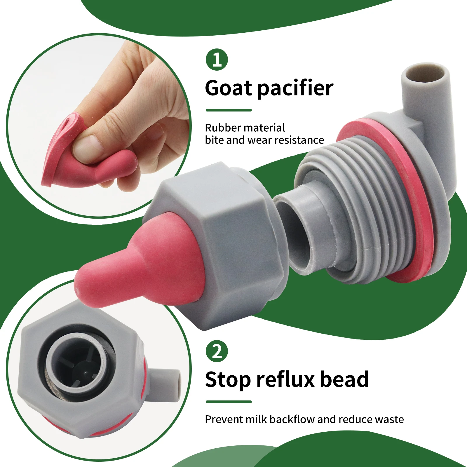 1 مجموعة الحيوان مصاصة الأبقار المغذية العجل زجاجة حليب شرب الحلمة مزرعة الحيوان تغذية لوازم نافورة مشروبات الأغنام العجول الماعز