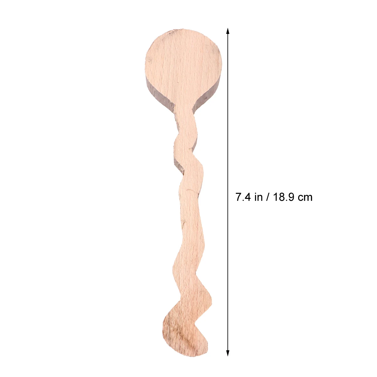 

DIY Wooden Scoop Semi-Finished Spoon for Carving Beginners Exercising Hand-on Ability Safe Long Handle Craft Supplies
