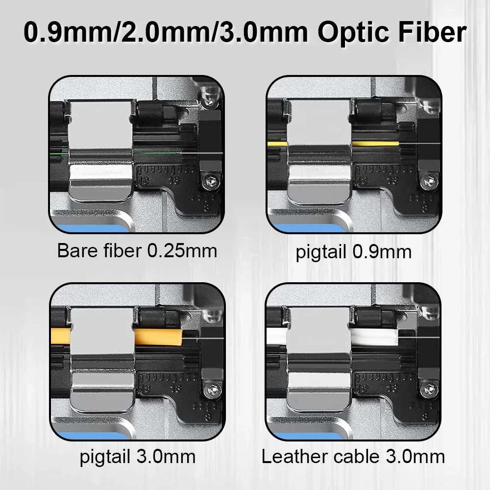 OPTFOCUS-cuchilla de fibra FTTH, herramienta de alta precisión, cuchilla giratoria automática, 48000 veces, cuchilla de fibra óptica, 0,9, 2,0, 3,0mm