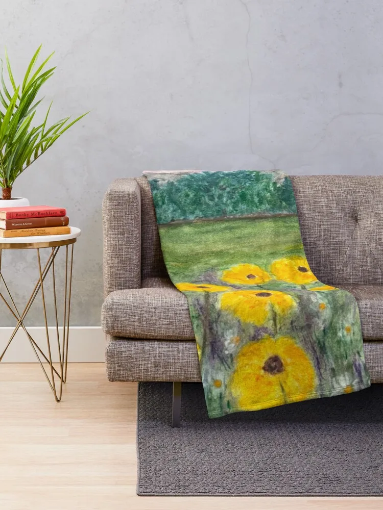 Summer Meadow 2 Throw Blanket Luxury Brand Blankets For Bed Blankets