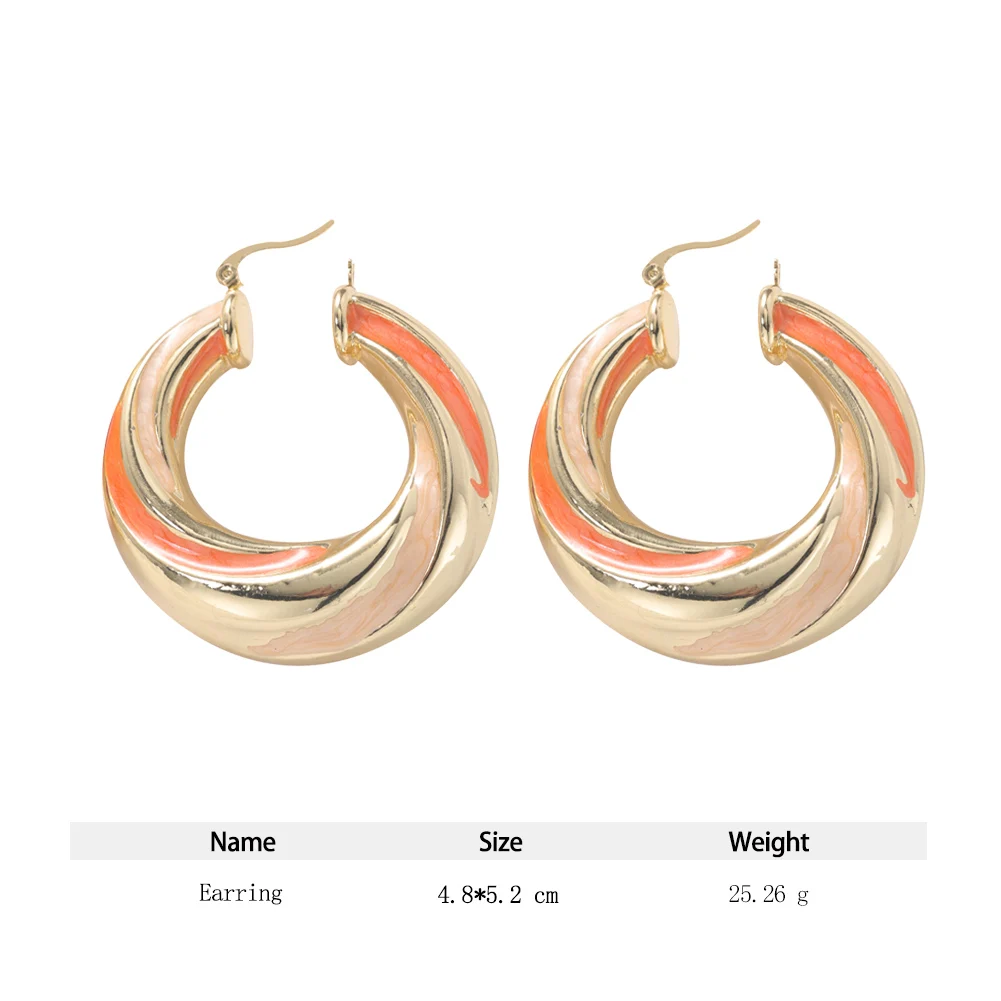 New in Hoop Earrings Blue Luxury Trend 2023 Elegant Original Earings Aesthetic Accessories Beauty Jewelry Earrings for Women
