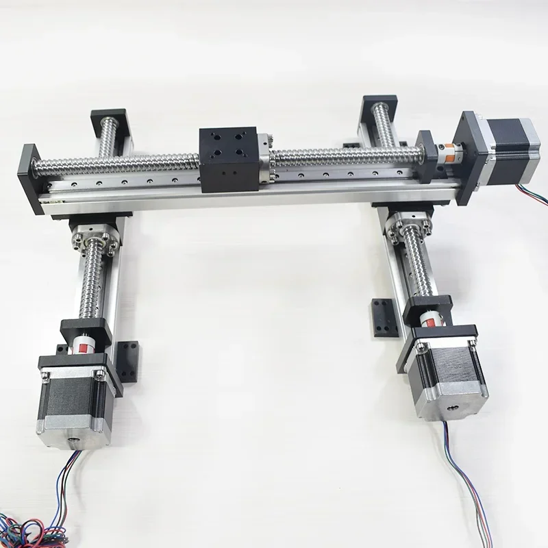 โมดูลเชิงเส้น CNC แบบแกน XY รุ่น RXSN40XY-H1 Xyz Gantry พร้อมรางเลื่อนหลายแกน ตัวกระตุ้นการเคลื่อนที่แบบราง บอลสกรู มอเตอร์ เกียร์ และ PLC