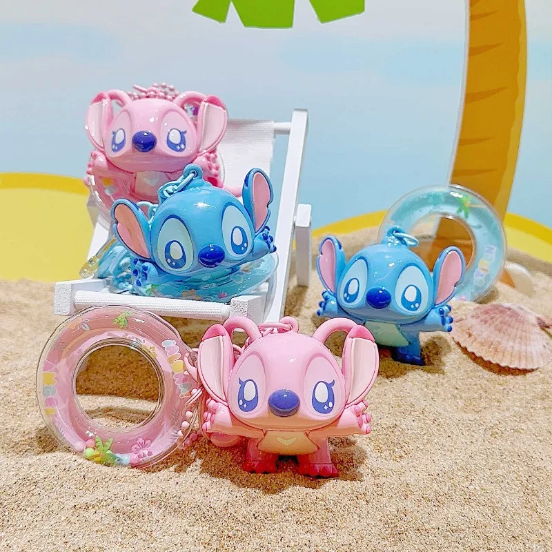 Nowy breloczek Disney Stitch, zawieszka, anioł, figurka anime, urocza zabawka, figurki Q, dekoracja do torby na klucze, model, prezent urodzinowy dla dzieci
