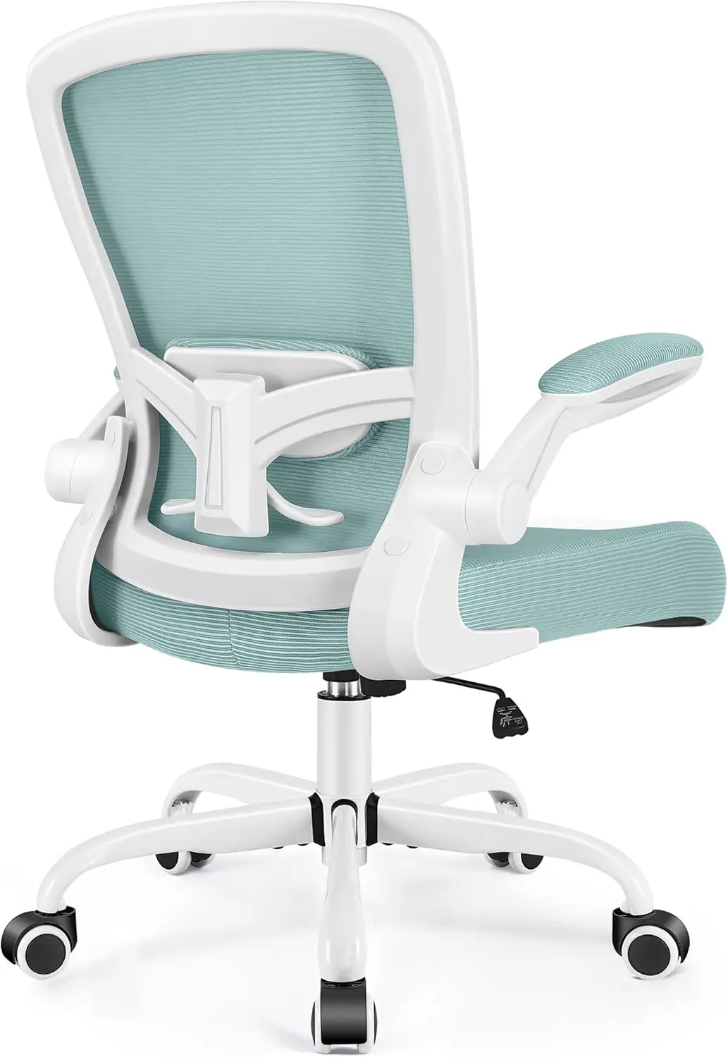 

Office Chair, Ergonomic Desk Chair Breathable Mesh Chair With Adjustable High Ba Lumbar Support Flip-Up Armrests, Executive