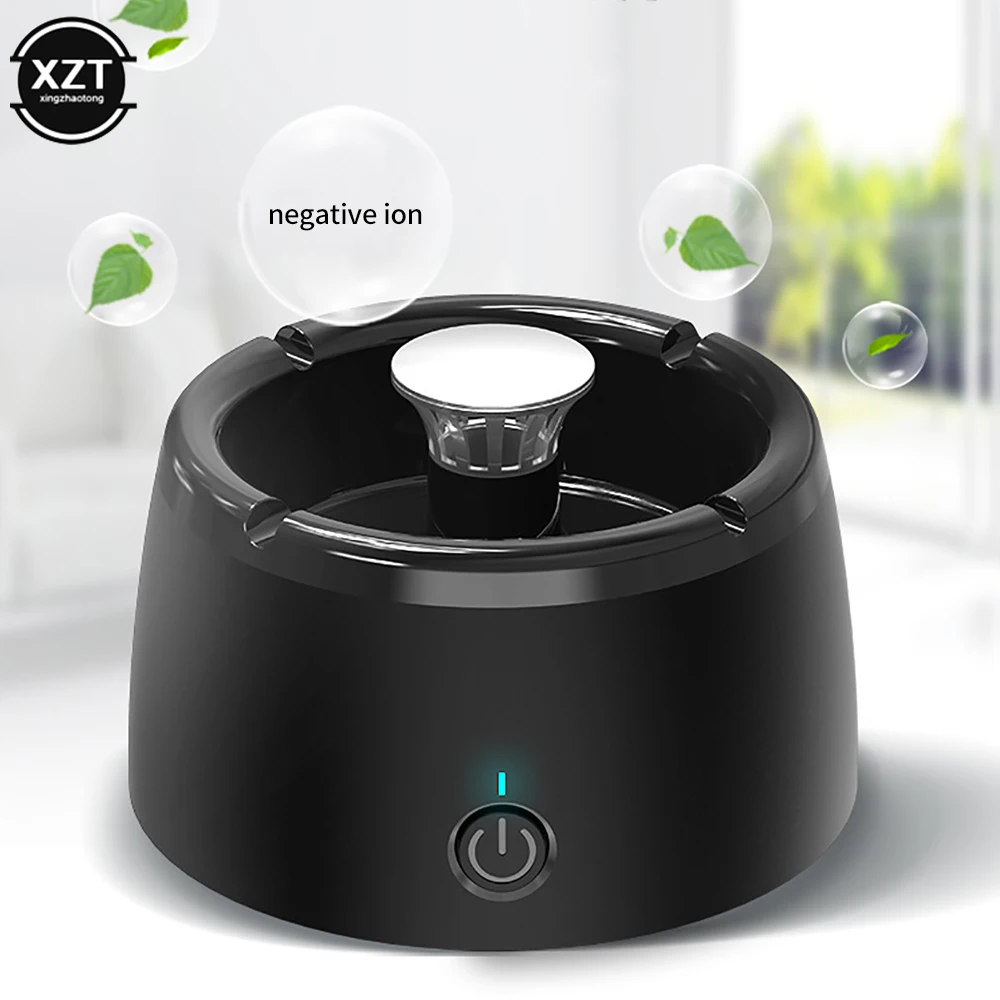 Multifunctional Ashtray Home Intelligent Small Air Purifier Second-hand Smoke Absorber Decomposer Portable Filter