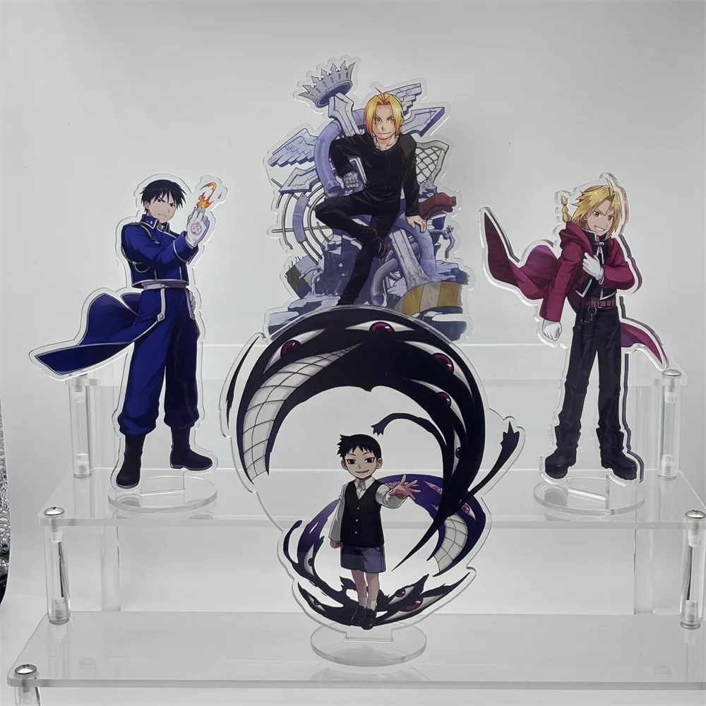 Anime Fullmetal Alchemist Figures Edward Elric Alphonse Elric 15cm Acrylic Stand Model Toys Desk Decor Room Decorations Gifts