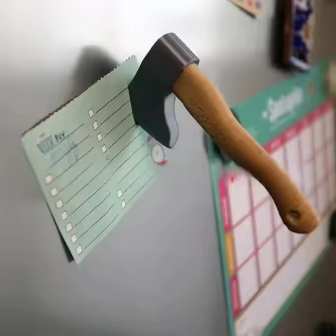 3D Creative Funny Knife Magnetic Fridge Stickers Novelty Funny Axe Tool Fridge Magnet Attractive Home Kitchen Decoration Gift