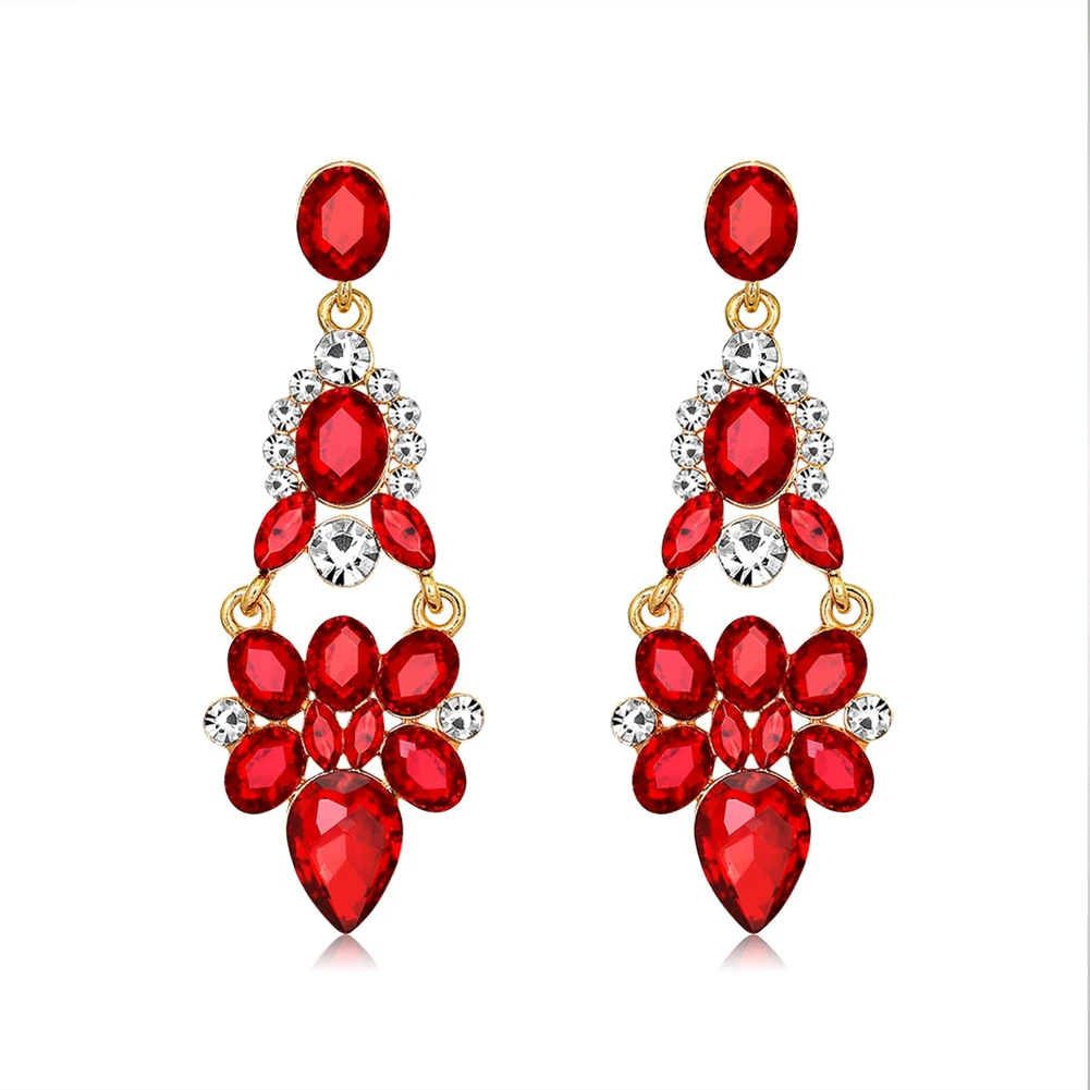 Jewelry Long Chandelier Crystal Earrings for Women Wedding Jewelry Accessories Gifts Style A