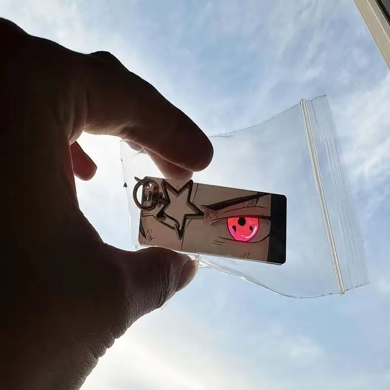 Original Naruto kreative Persönlichkeit leuchtende Augen Acryl Schlüsselanhänger Mode Tasche Dekoration Anhänger beliebte Check-in Requisiten
