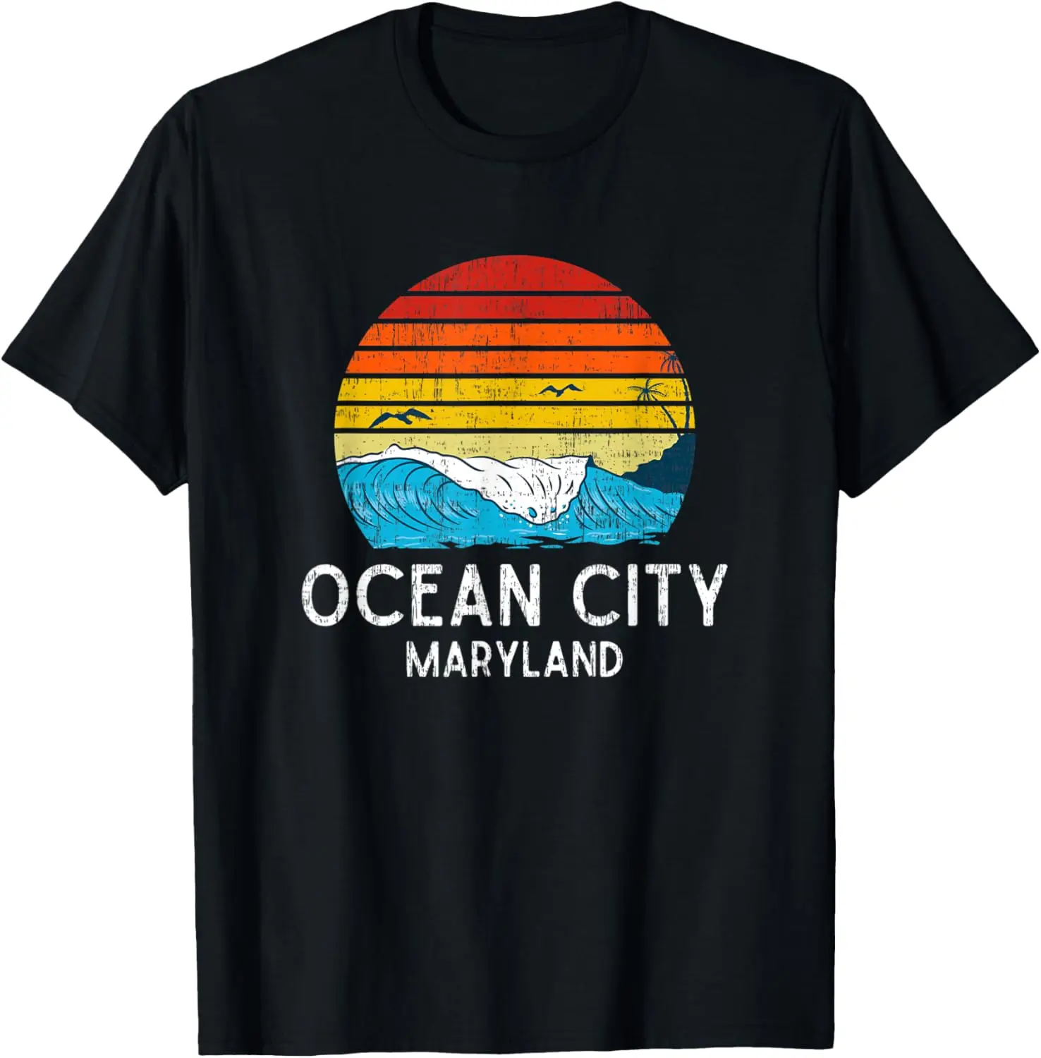 

Ocean City Maryland MD Vintage Beach Ocean Family Vacation T-Shirt