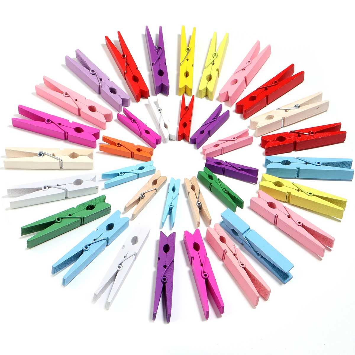 20-50 قطعة/الوحدة مقاطع خشبية صغيرة ملونة اليدوية الحرفية الزخرفية صور مقاطع الغسيل الحرفية الديكور مقاطع مكتب المنزل