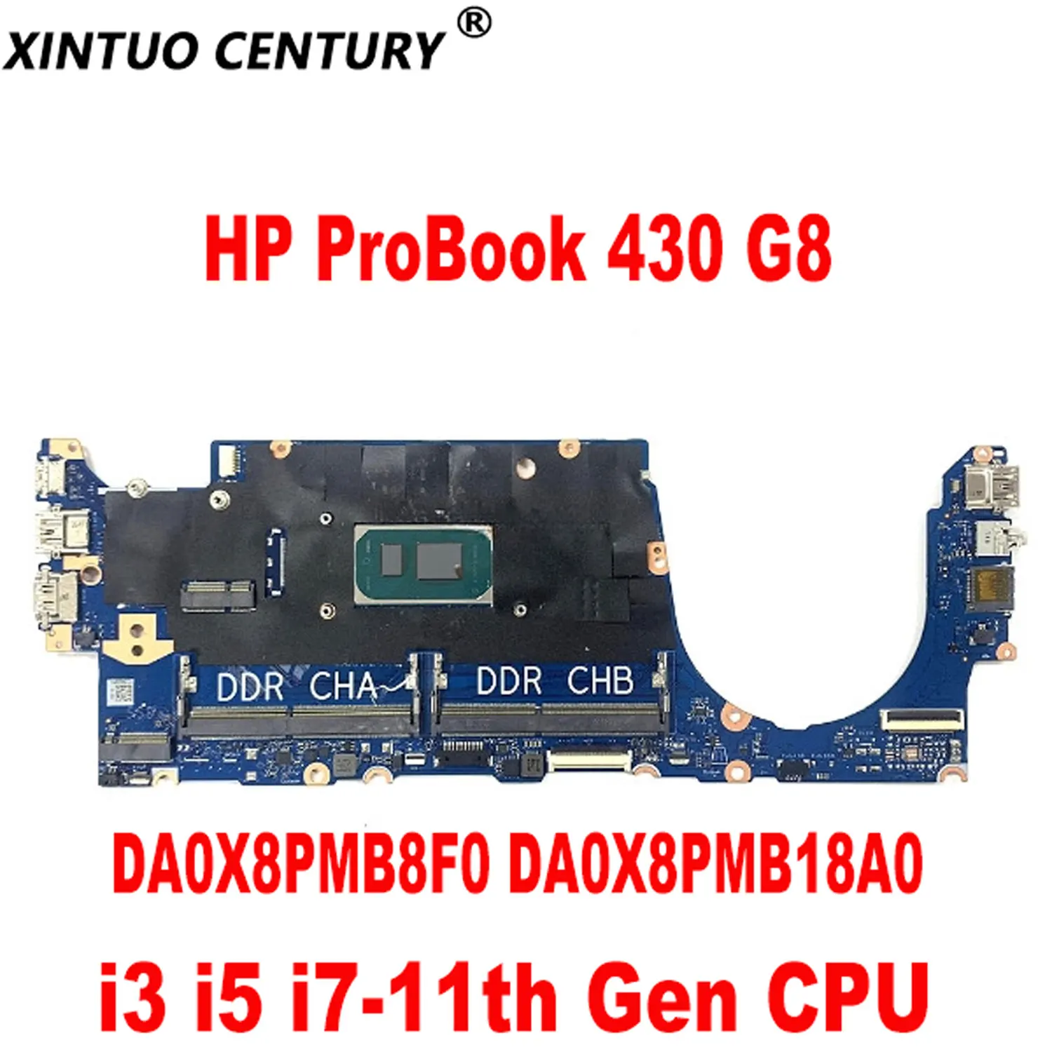 

DA0X8PMB8F0 DA0X8PMB18A0 для ноутбука HP ProBook 430 G8 материнская плата с i3 i5 i7-11th Gen ЦП DDR4 100% тестовая работа