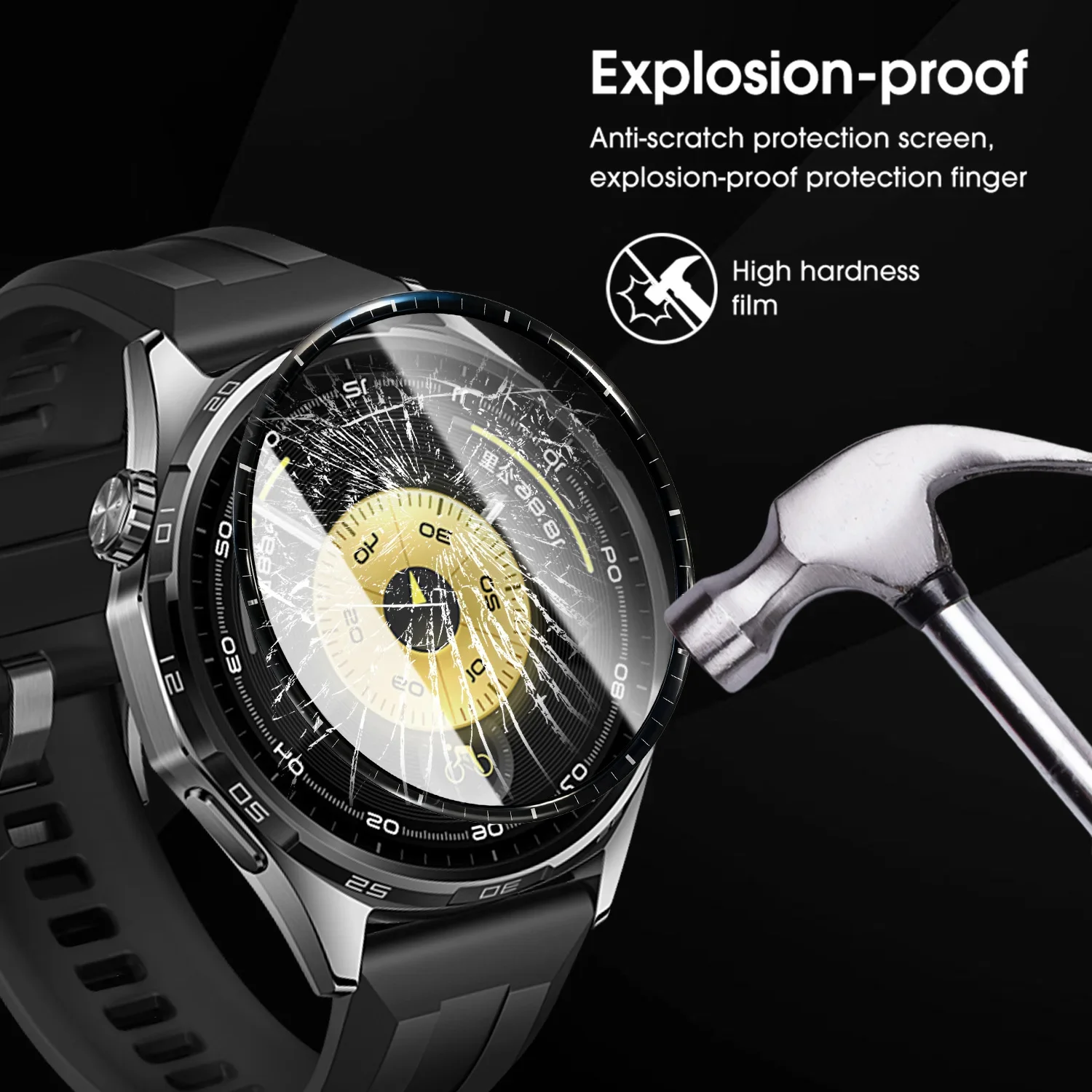 Pellicola protettiva 3D per Huawei Watch GT6 Pro 46mm Protezione schermo antigraffio a copertura totale per Huawei GT6 41mm 46mm Non in vetro