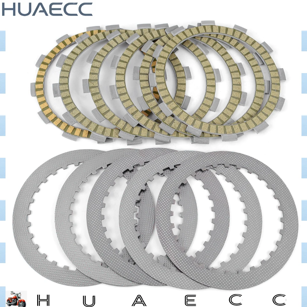 Clutch Friction Steel Plates Disc for Suzuki LS650 Boulevard S40 Savage LS400F LS400U LS400P ST400 Tempter 2145114A00 2144137400