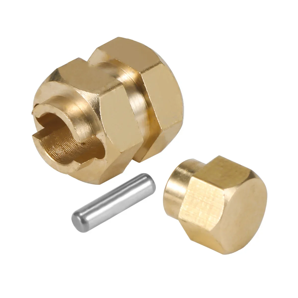 Brass TRX4M Wheel Hex Hub Extenders 7MM Thickness for 1/18 RC Crawler Car TRX4-M Bronco Defender Chassis Upgrade Parts